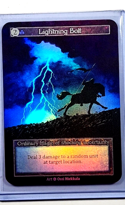 Sorcery Contested Realm Alpha Ordinary Foil Lightning Bolt Art By Ossi Hiekkala - Image 1