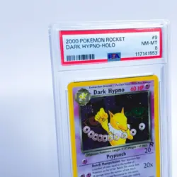 2000 Pokemon Dark Hypno #9 Holo English Rocket PSA 8 NM-M - Image 3