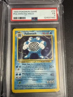 pokemon slab lot 1st Edition Mint 9 Vintage Psa Poliwrath Eeve Marowak - Image 2