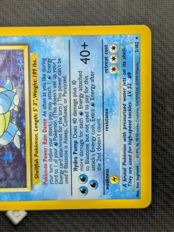 Blastoise 2/102 - Base Set Unlimited Holo Rare Pokemon TCG MP - Image 5