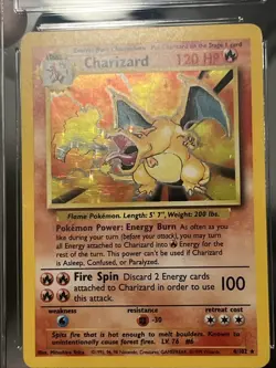RARE Pokemon 1999 Base Set Charizard Holo Unlimited CGC 8 Near Mint! - Image 4
