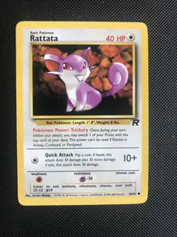 66/82 | Rattata | Team Rocket | Pokemon Card | Near Mint - Image 1