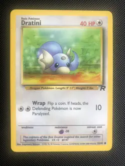 Pokemon - Dratini - 53/82 - Team Rocket COMMON Near Mint WOTC - Image 1