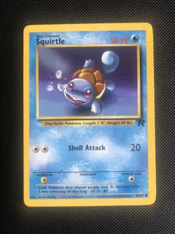 Squirtle Team Rocket 68/82 Pokemon Card Wotc LP/NM - Image 1