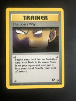 73/82 | The Boss's Way | Team Rocket | Pokemon Card | Near Mint - Image 1