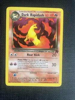 Dark Rapidash 44/82 - Near Mint Condition - Team Rocket - Pokemon TCG - WOTC - Image 1