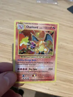 Pokemon TCG Evolutions Charizard 11/108 Holo Card Near Mint Condition Holo Bleed - Image 3