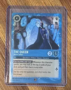 Disney Lorcana The Queen Mirror Seeker Foil Promo Costco 12/P3 First Chapter - Image 1