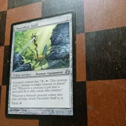 Mtg Thornbite Staff LP Morningtide Shaman Tribal Magic Card Artifact - Image 3