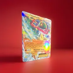 Pokemon Hawlucha EX 64/111 XY—Furious Fists Full Art Ultra Rare Holo Card - Image 3