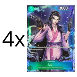 One Piece TCG 4X IZO OP01-033 Premium Card FEST. 23-24 EDITION - ENG ENGLISH - Image 1