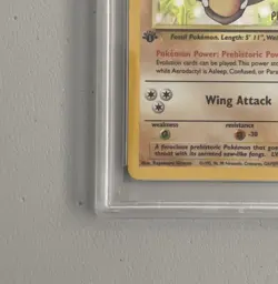 Aerodactyl 1st Edition RARE Prerelease POKEMON Card PSA 8 NM-MT FOSSIL Holo 1/62 - Image 4