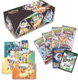 Pokemon Prismatic Evolutions Storage Box Booster Packs Promo Card Eevee Umbreon - Image 3