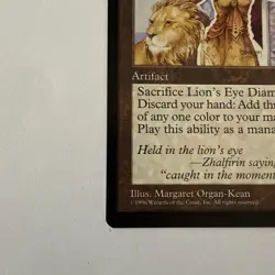 MTG: Lion's Eye Diamond - Mirage - Shadow Signed - Purple - Margaret Organ-Kean - Image 4