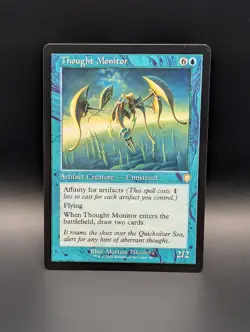 MTG - Thought Monitor - RETRO FRAME - Artifact Creature Construct - BRC #98 - Image 1