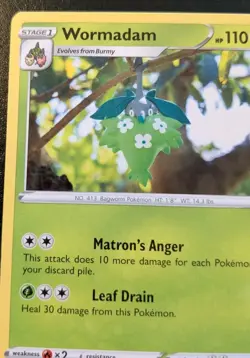 Wormadam 010/172 Rare Sword & Shield: Brilliant Stars Pokemon TCG - Image 2