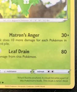 Wormadam 010/172 Rare Sword & Shield: Brilliant Stars Pokemon TCG - Image 5