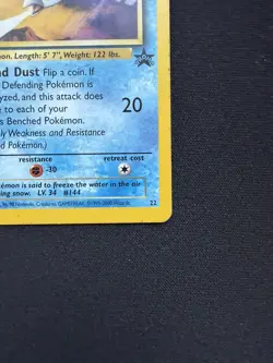 Pokemon TCG Articuno Wizards Black Star Promos 22 Regular Promo - MP - Image 5