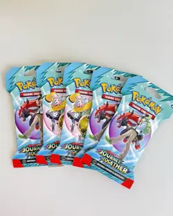 Pokemon TCG Journey Together 5x Sleeved Booster Packs Factory Sealed ‼ - Image 1