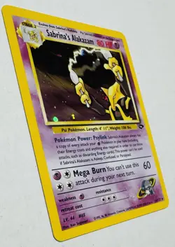 2000 Pokemon Gym Challenge 16/132 Sabrina’s Alakazam Holo Mint! “Pack Fresh” - Image 2