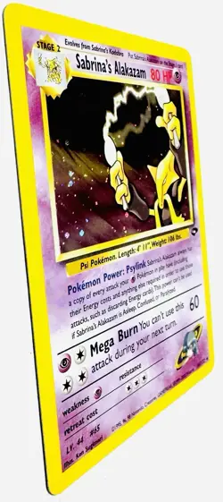 2000 Pokemon Gym Challenge 16/132 Sabrina’s Alakazam Holo Mint! “Pack Fresh” - Image 3
