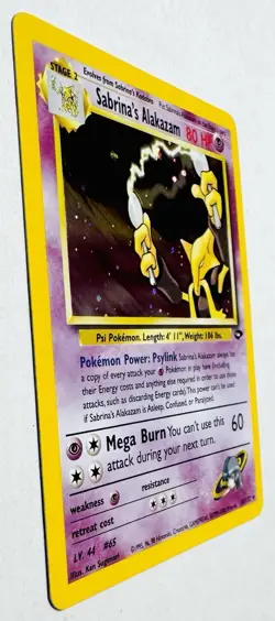 2000 Pokemon Gym Challenge 16/132 Sabrina’s Alakazam Holo Mint! “Pack Fresh” - Image 4