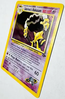 2000 Pokemon Gym Challenge 16/132 Sabrina’s Alakazam Holo Mint! “Pack Fresh” - Image 5