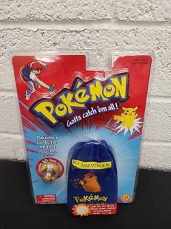 NEW Sealed First Edition Vintage Pokemon Marble Pouches Series 1 #04 Charmander - Image 1