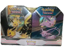 Pokemon TCG V Heroes Bundle Tins: 2-Pack of Jolteon & Espeon Brand New Sealed! 820650855658 - Image 1