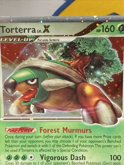Pokemon TCG Torterra LV.X 122/130 Diamond and Pearl 2007 Holo Rare LP/LP+ - Image 2