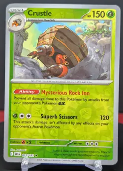 Pokemon Crustle #012/182 English Destined Rivals Reverse Holo - Image 1