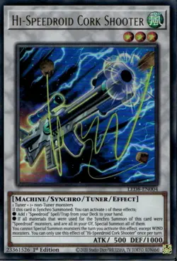 Hi-Speedroid Cork Shooter 1st Ed Ultra Rare LED8-EN004 Yu-Gi-Oh! - Image 1