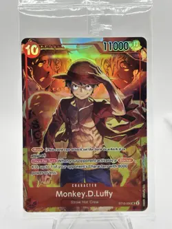 One Piece TCG Monkey D Luffy ST10-006 SR Treasure Booster Set Promo SEALED - Image 1