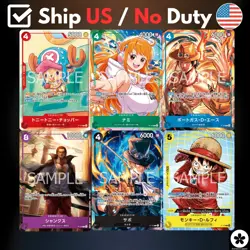 One Piece Mcdonald ' s 2025 Promo Card Game Complete Set Japanese Nami Luffy NM - Image 1