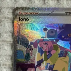 Pokemon Paldean Fates Iono Trainer Card 237/091 Raw Single Card Sir - Image 3