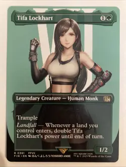 Tifa Lockhart Borderless Regular MTG - Final Fantasy FIN 0391 - Image 1