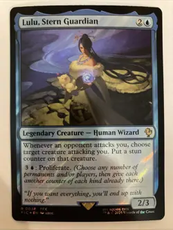 MTG Lulu, Stern Guardian (Surge Foil ) Commander Final Fantasy 0038 NM - Image 1