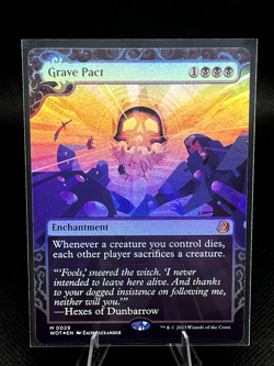 Grave Pact - Foil Extended Art Showcase WOT NM MTG #29 Magic The Gathering - Image 1
