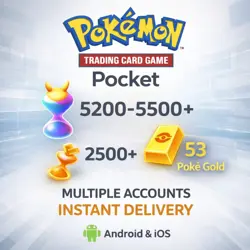 [ INSTANT ] Pokemon TCG Pocket Account 5200+ Pack Hourglass | Pokemon tcg pocket - Image 1