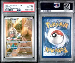2024 POKEMON SVP EN-SV PALDEAN FATES ETB PROMO #075 MIMIKYU PSA 10 - Image 3