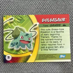 2004 Pokemon Topps Advance Challenge Holo Foil Bulbasaur #11 LP - Image 4