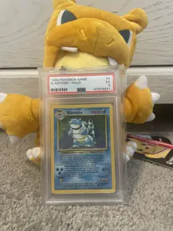 Pokemon TCG Blastoise Base Set PSA 5 - Image 1