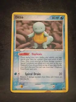 Pokemon Ditto Squirtle 64/113 2005 Delta Species, LP stain bottom right - Image 1
