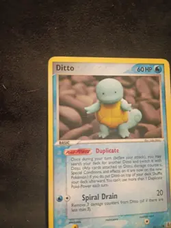 Pokemon Ditto Squirtle 64/113 2005 Delta Species, LP stain bottom right - Image 3