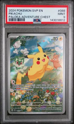 Pikachu Pokemon Svp En-Sv Black Star Promo 088 NM PSA 9 - Image 1
