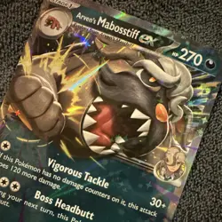 Arven's Mabosstiff ex 139/182 Pokemon TCG Destined Rivals Double Rare Holo EX NM - Image 2