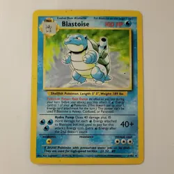 1999 Pokemon Blastoise 2/102 Base Set Unlimited Holo Vintage - Image 1