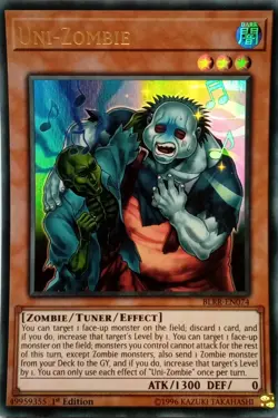 BLRR-EN074 UNI-ZOMBIE ULTRA RARE 1ST EDITION YuGiOh CARD - Image 1