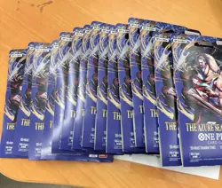15x One Piece OP14 THE AZURE SEA’S SEVEN Sleeved Blister Booster Packs Sealed - Image 1