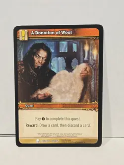 A Donation of Wool - Heroes of Azeroth - 351/361 - World Of Warcraft TCG Common - Image 1